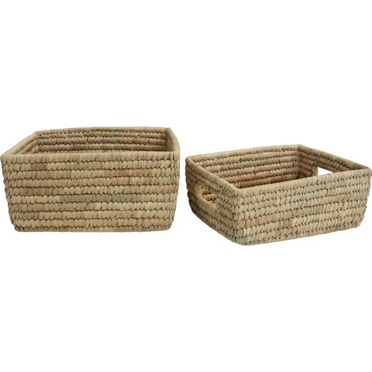 Date Leaf Storage Baskets set of 2