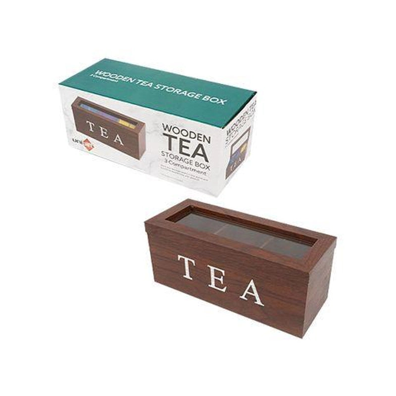 Wooden Tea Box - Brown